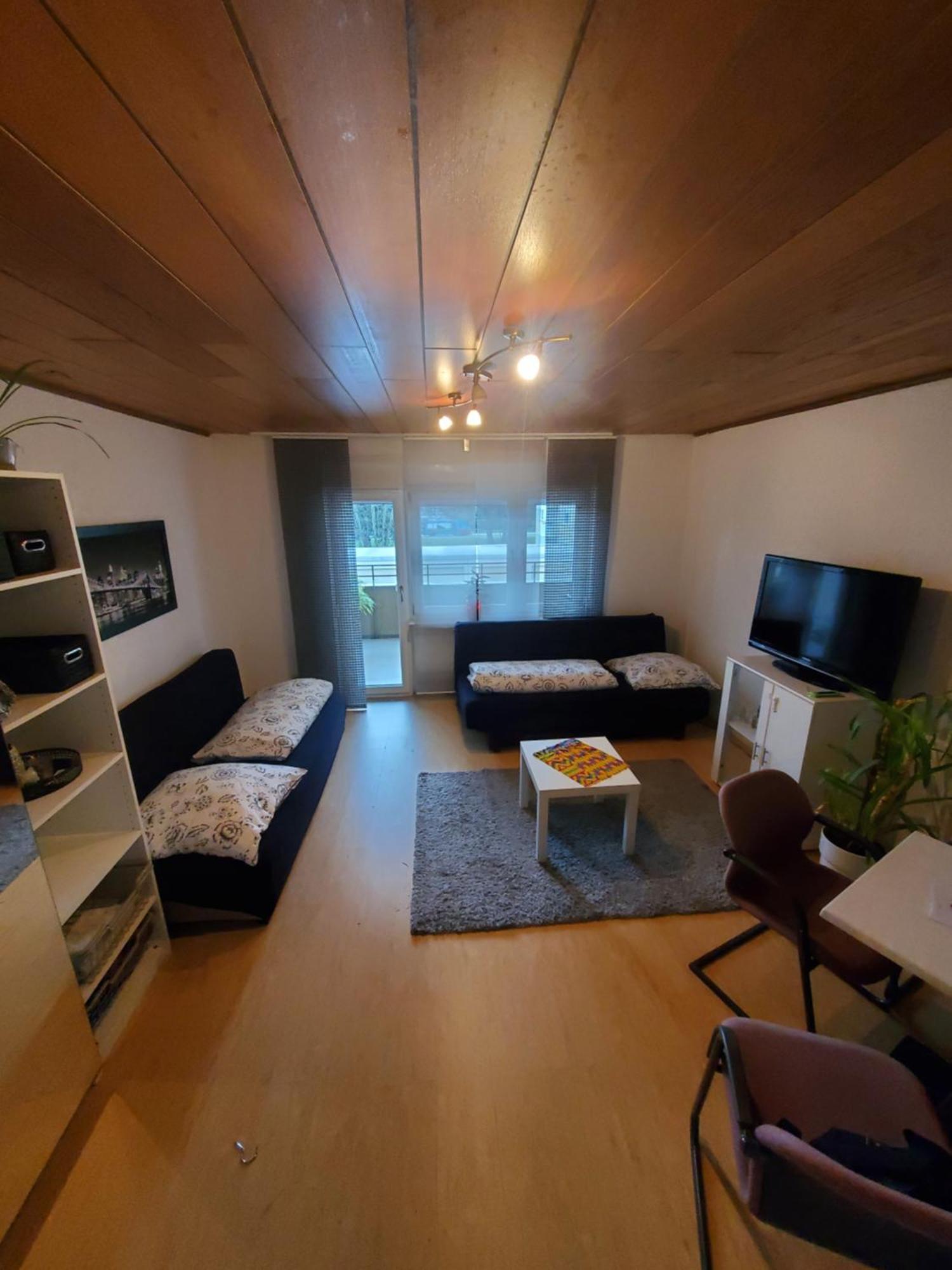 Einzimmerwohnungmit Grossem Balkon Mietersheim Bagian luar foto